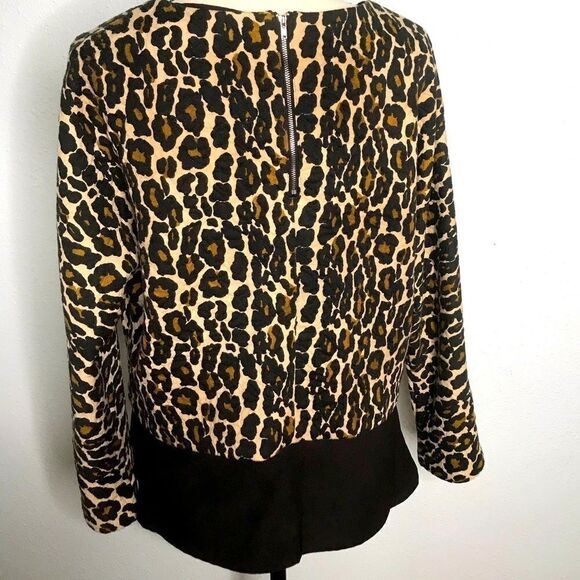 NWT Ark & Co. by Anthropologie Leopard Blouse - Picture 4 of 10